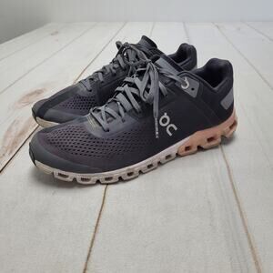 On Running Cloudflow 3.0 running shoes active sneakers gray mesh rock rose 8